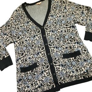Sophie Theallet Sweater Cardigan 26/28 4X Plus Cacique Lane Bryant Floral